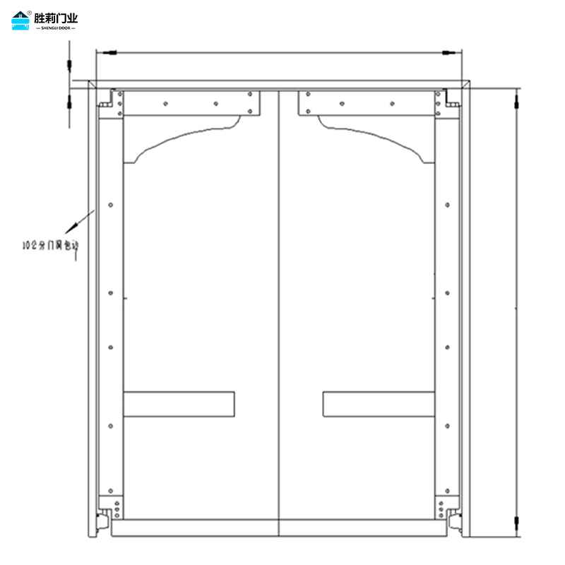 PVC Impact Traffic Door Drawing
