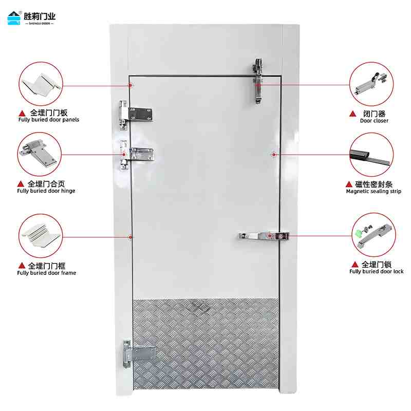 flush cold room door structure