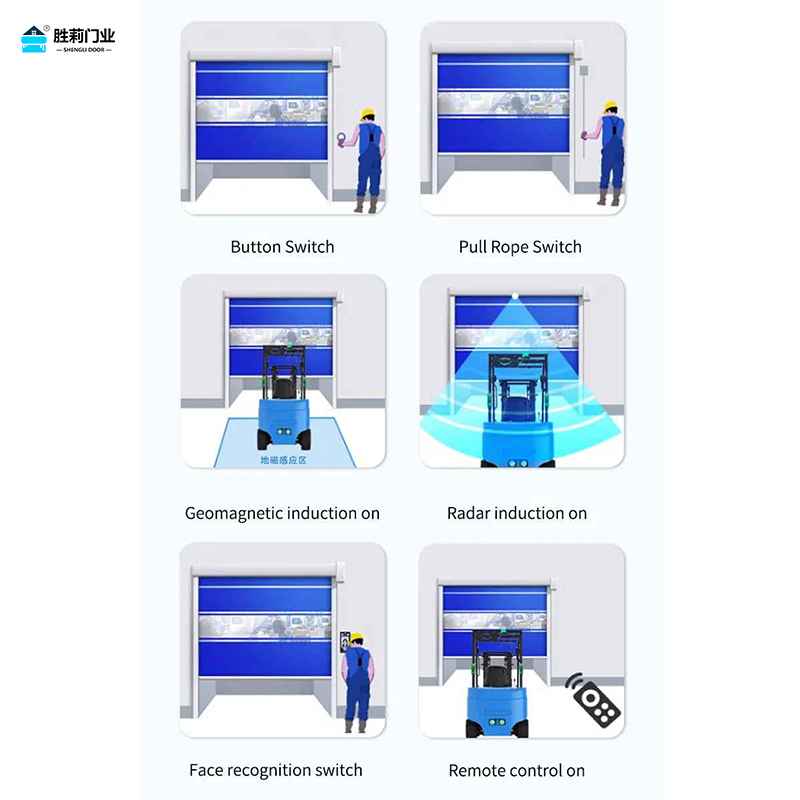high speed stacking door opening way